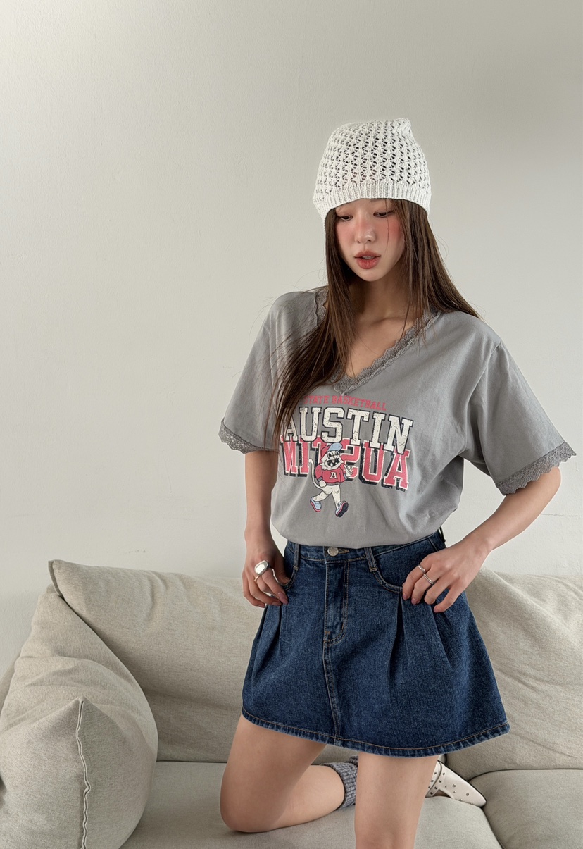 LOVABLE韓國代購女士新款休閑時尚熱賣職業真品人氣26春夏T恤LOVABLET恤