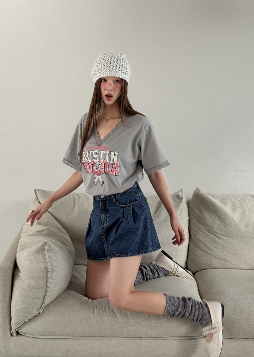 LOVABLE韓國代購女士新款休閑時尚熱賣職業真品人氣26春夏T恤LOVABLET恤