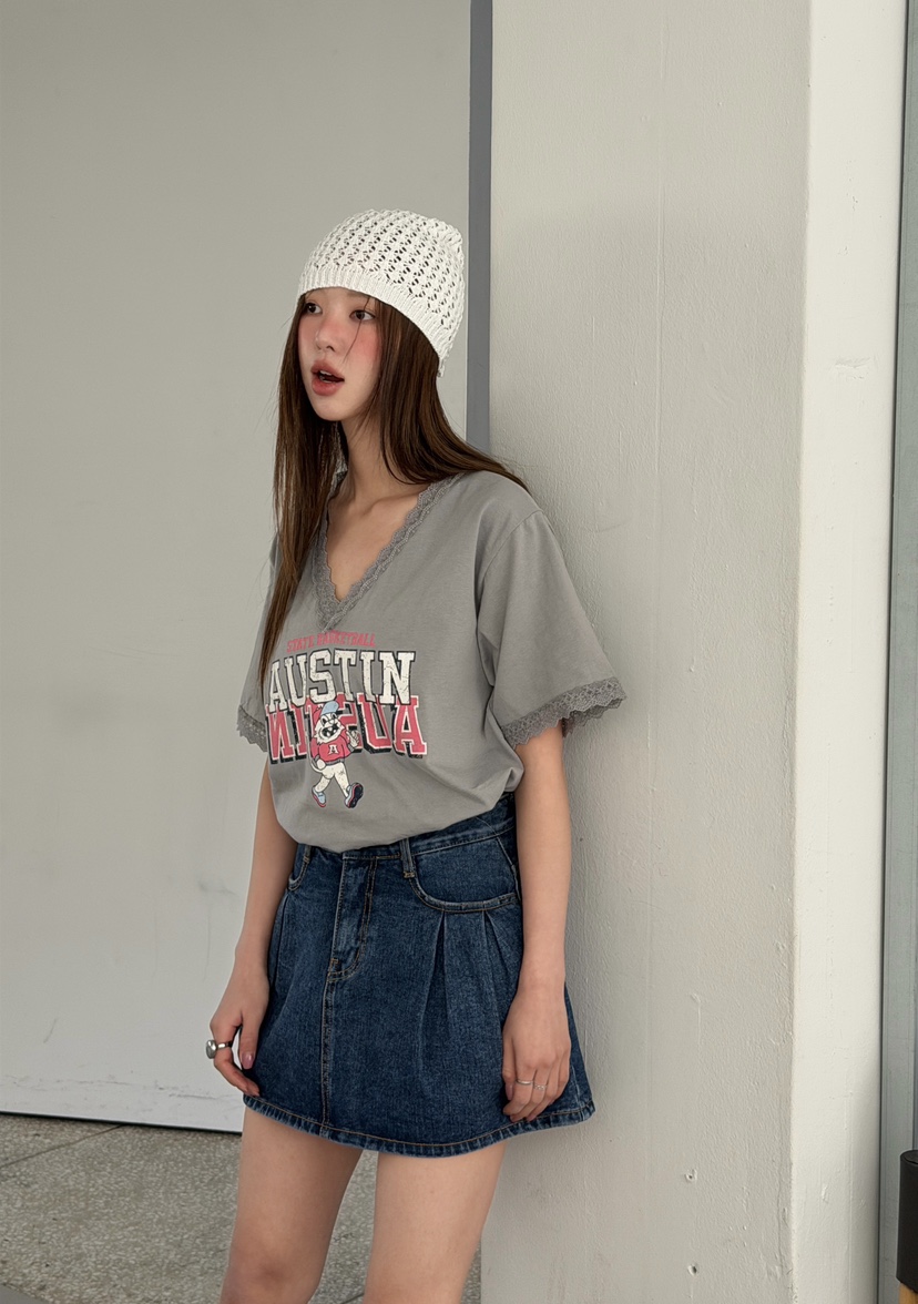 LOVABLE韓國代購女士新款休閑時尚熱賣職業真品人氣26春夏T恤LOVABLET恤