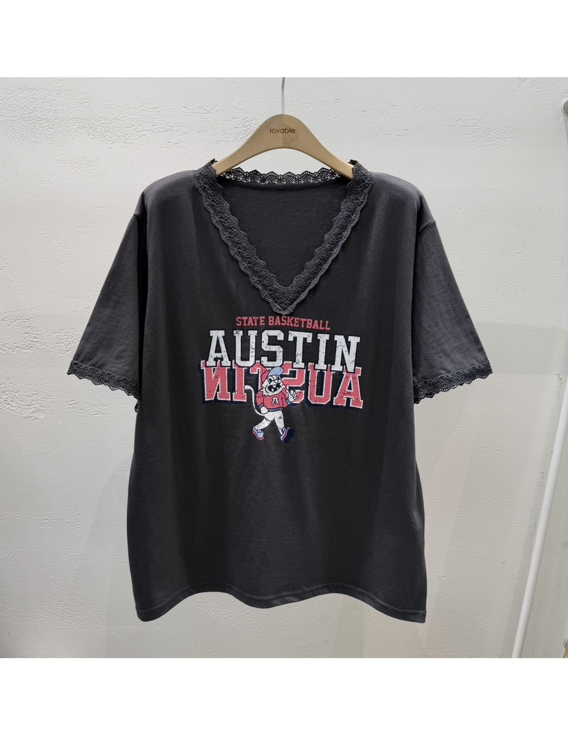 LOVABLE韓國代購女士新款休閑時尚熱賣職業真品人氣26春夏T恤LOVABLET恤圖色3