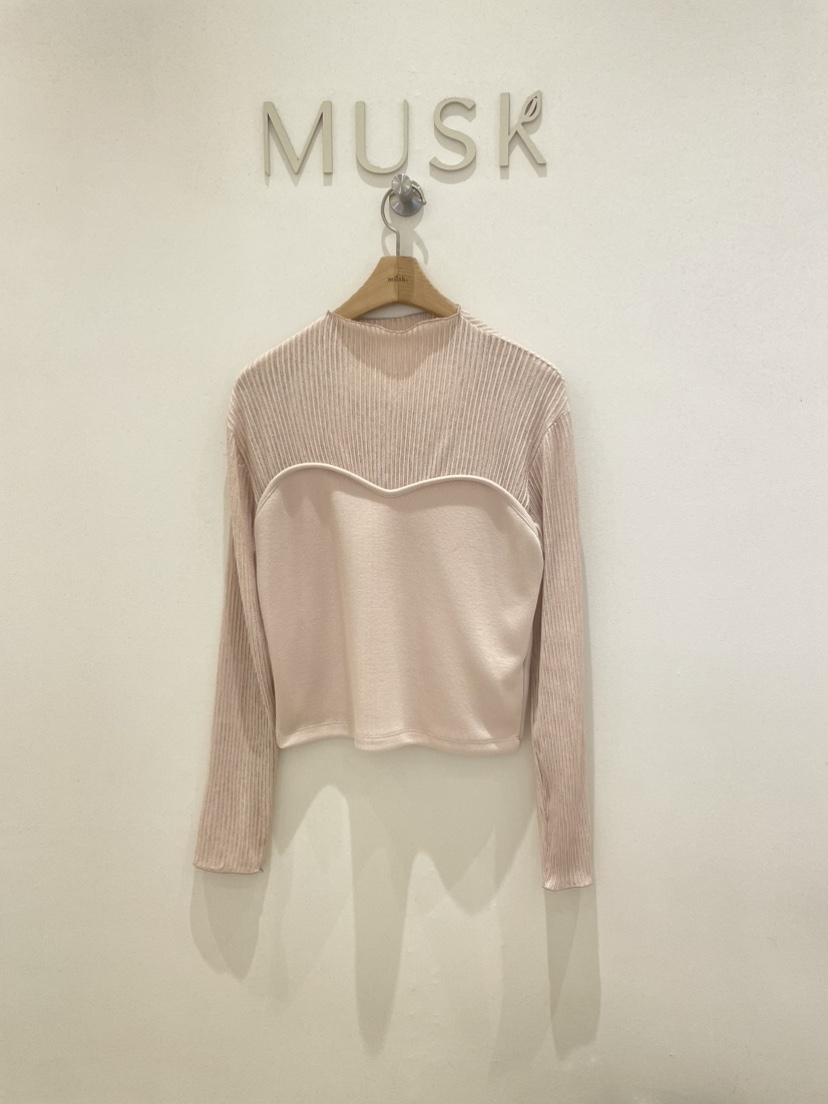 MUSK韓國代購女士新品真品休閑熱賣時尚26春夏長袖T恤透明MUSK長袖T恤圖色2