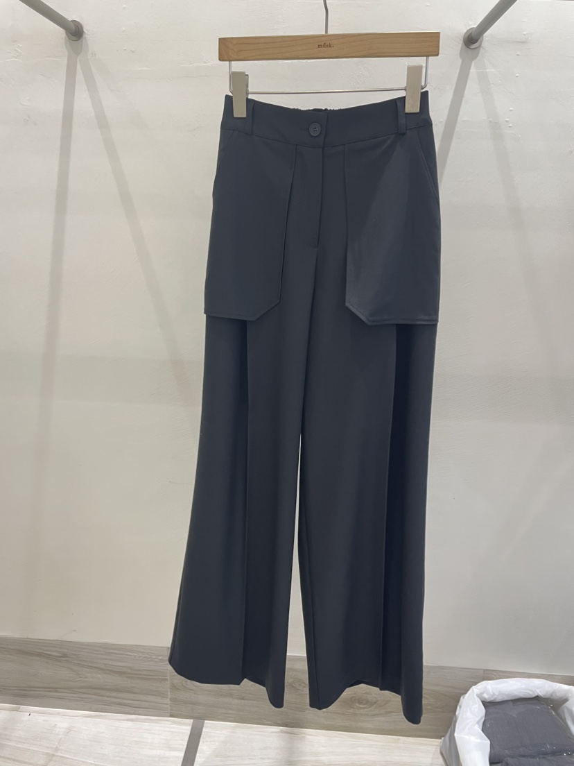 MUSK韓國代購女裝新品熱賣推薦職業時尚休閑真品休閑褲口袋MUSK休閑褲圖色2