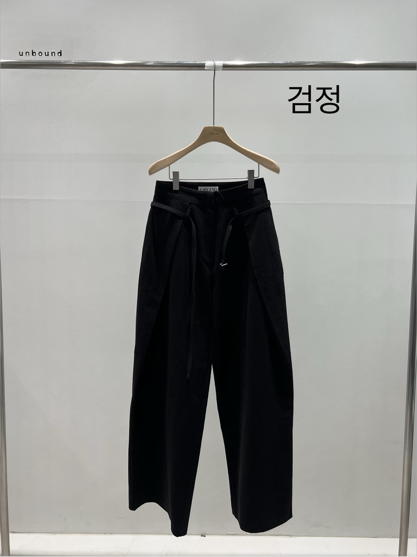 UNBOUND韓國代購女士新款熱賣真品人氣推薦時尚休閑褲含腰繩UNBOUND休閑褲圖色1