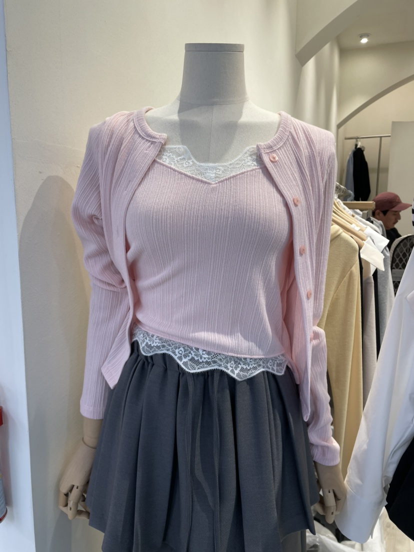 MUSK韓國直郵女裝新品時尚職業休閑人氣熱賣26春夏針織衫開衫MUSK針織衫圖色1