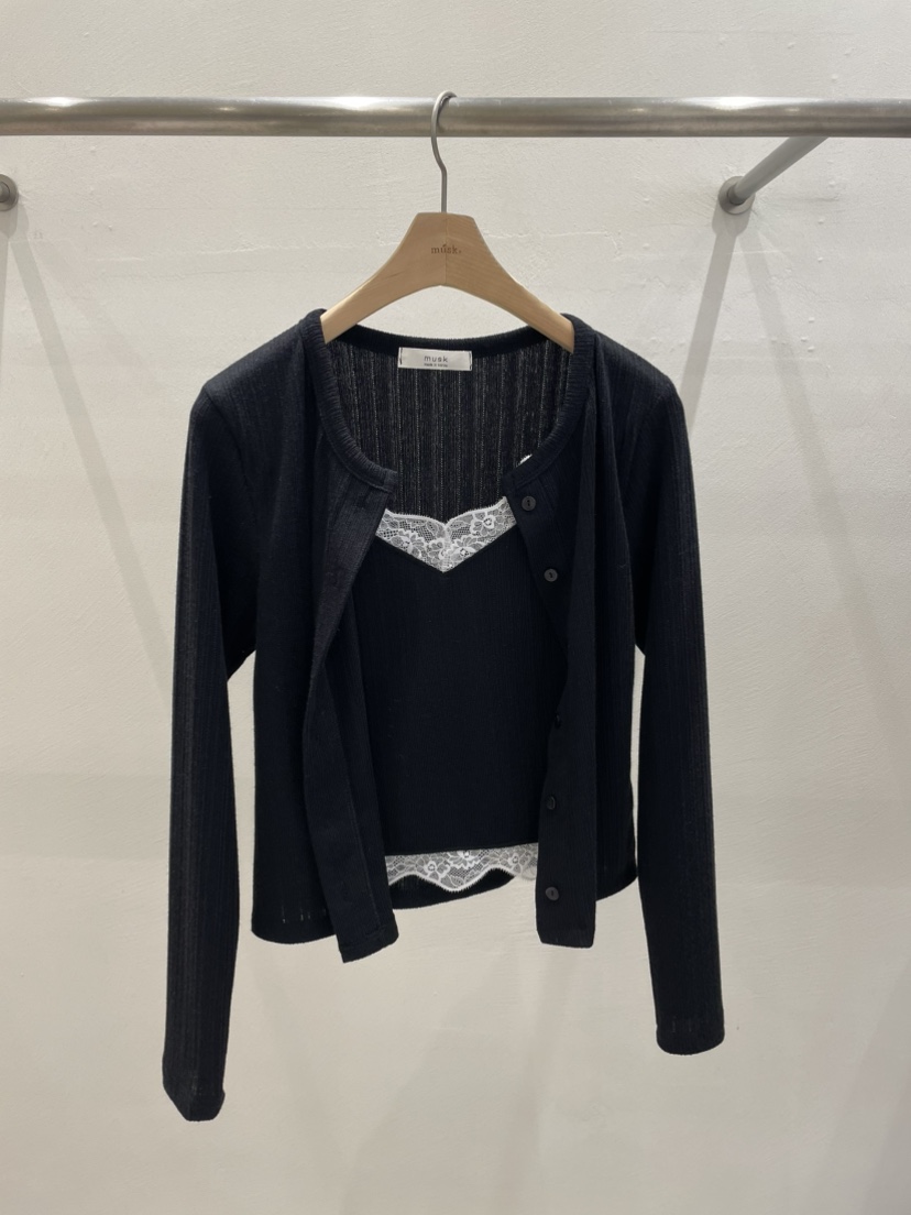 MUSK韓國直郵女裝新品時尚職業休閑人氣熱賣26春夏針織衫開衫MUSK針織衫圖色3