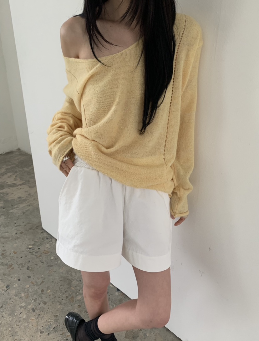 VAARA東大門代購女士新品人氣熱賣推薦休閑26春夏針織衫V領VAARA針織衫