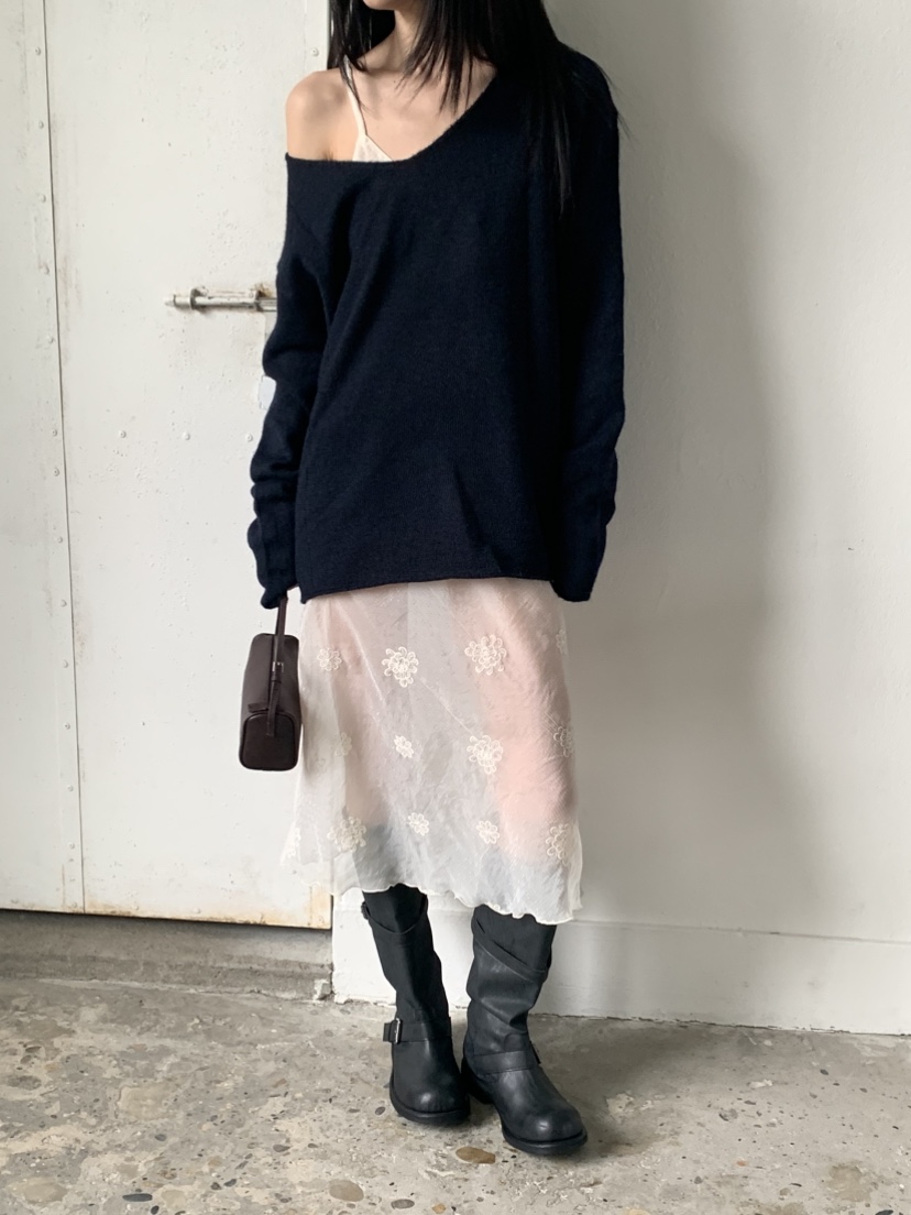 VAARA東大門代購女士新品人氣熱賣推薦休閑26春夏針織衫V領VAARA針織衫