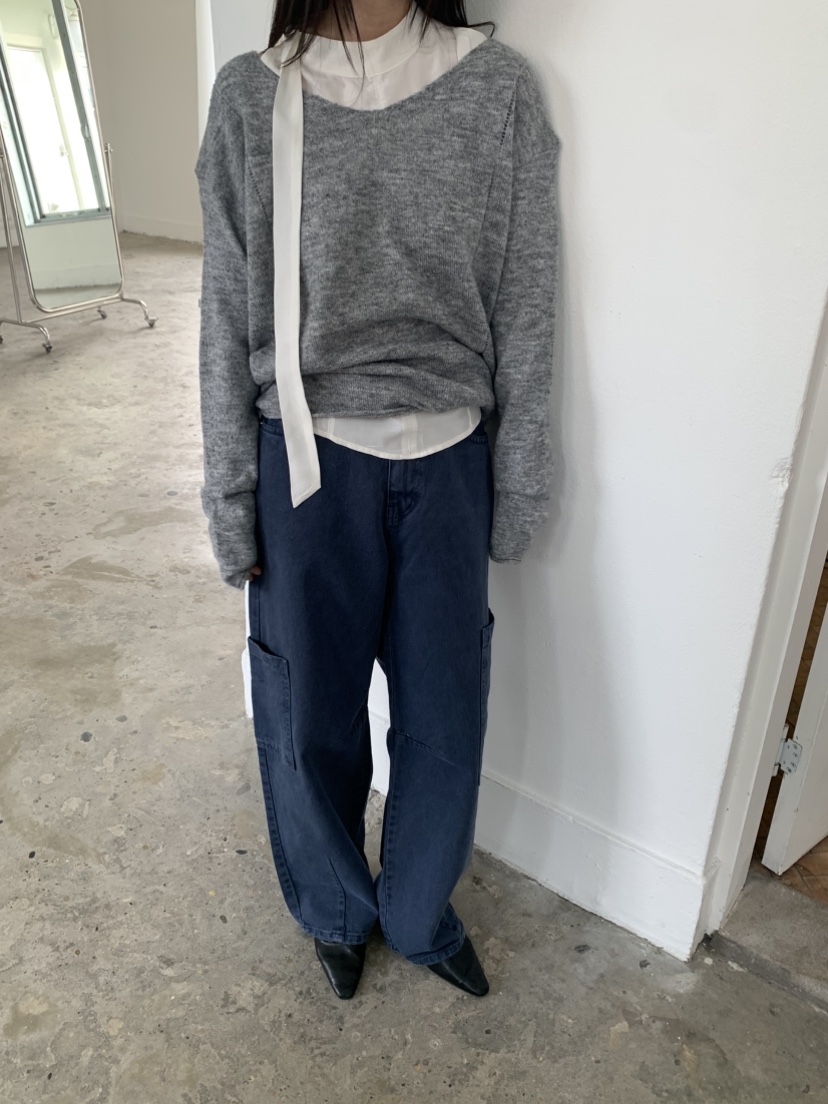 VAARA東大門代購女士新品人氣熱賣推薦休閑26春夏針織衫V領VAARA針織衫