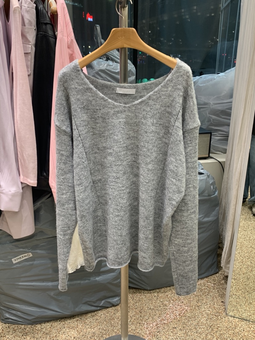 VAARA東大門代購女士新品人氣熱賣推薦休閑26春夏針織衫V領VAARA針織衫圖色2