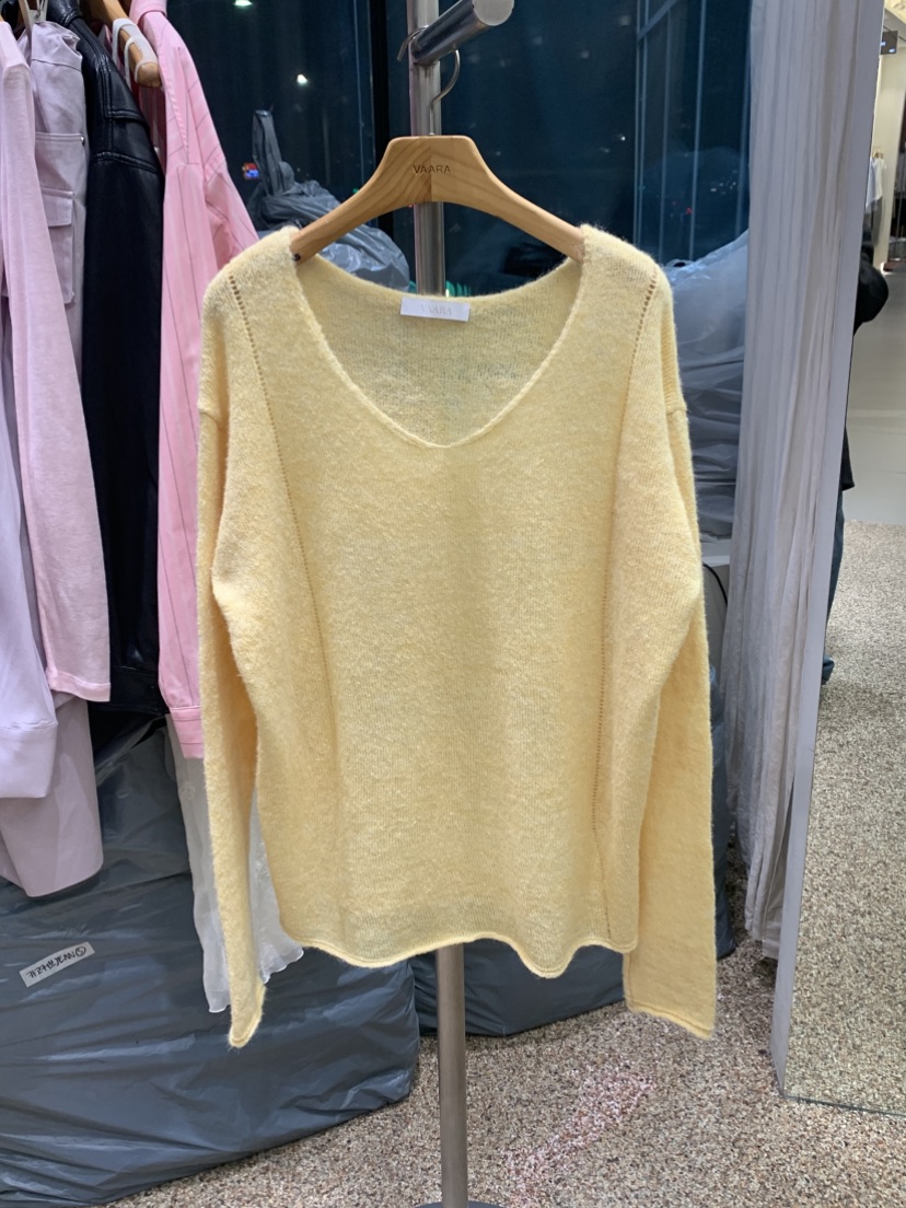VAARA東大門代購女士新品人氣熱賣推薦休閑26春夏針織衫V領VAARA針織衫圖色3