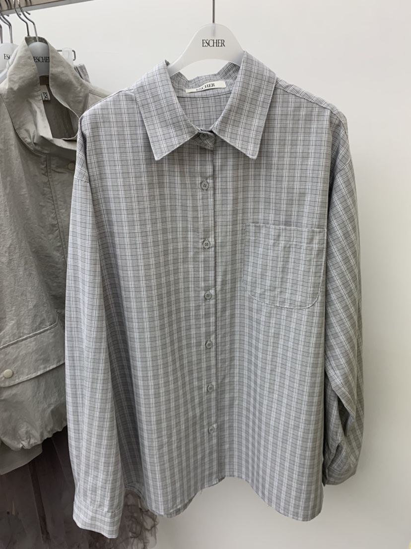 ESCHER韓國代購女士新款26春夏推薦真品職業時尚襯衫蕾絲衫ESCHER襯衫/蕾絲衫圖色1