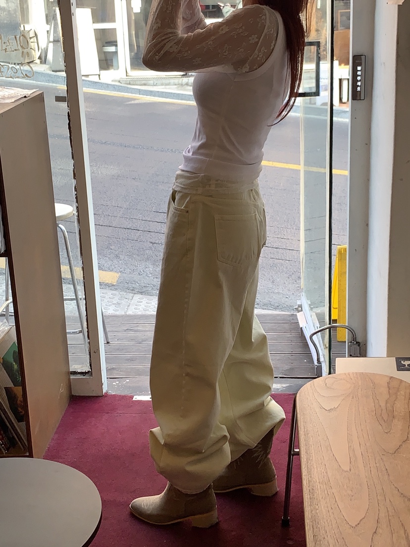 SUNDER MARKET東大門實拍女裝新款26春夏真品人氣休閑褲SUNDER MARKET休閑褲