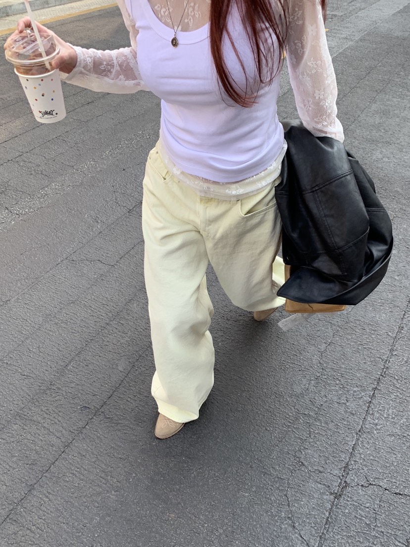 SUNDER MARKET東大門實拍女裝新款26春夏真品人氣休閑褲SUNDER MARKET休閑褲