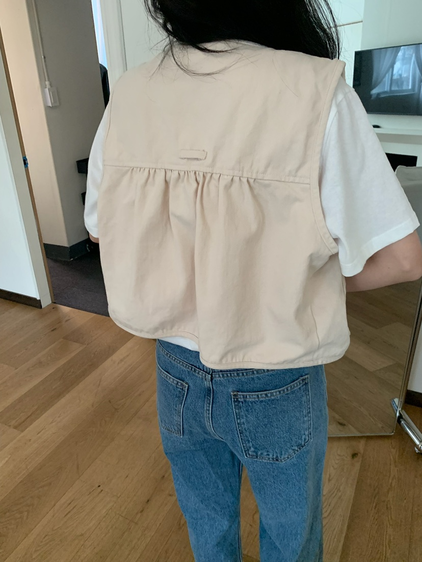 BLEECKER韓國代購女裝新款人氣休閑推薦職業時尚馬甲褶皺BLEECKER馬甲