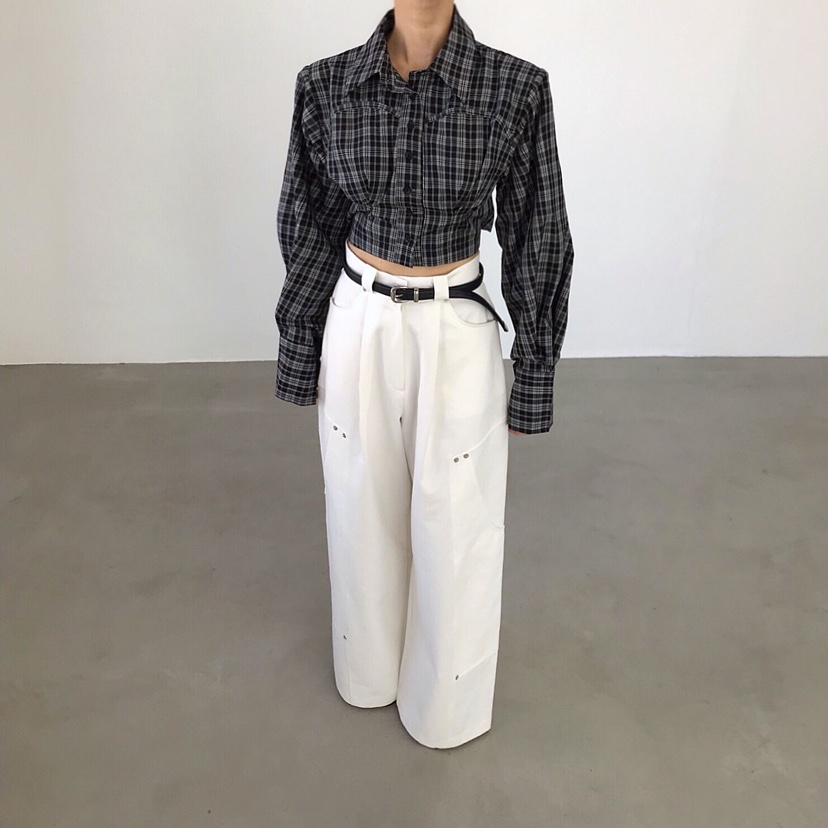 2TWO MOON韓國直郵女士新品26春夏時尚熱賣襯衫蕾絲衫系帶2TWO MOON襯衫/蕾絲衫圖色3