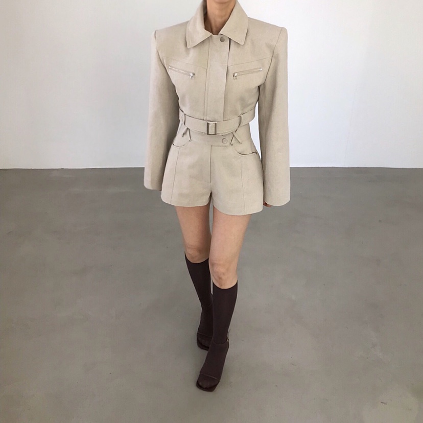 2TWO MOON東大門實拍女士新品休閑職業熱賣人氣夾克短款2TWO MOON夾克