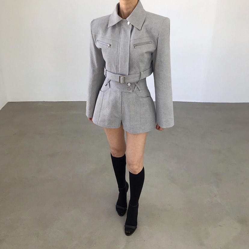 2TWO MOON東大門實拍女士新品休閑職業熱賣人氣夾克短款2TWO MOON夾克