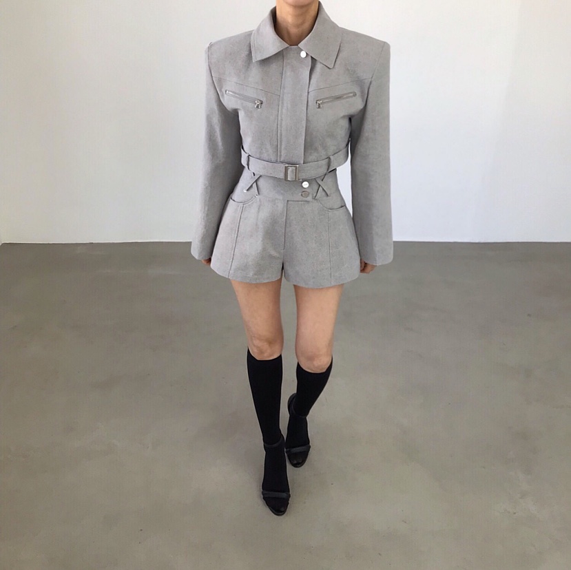 2TWO MOON東大門實拍女士新品休閑職業熱賣人氣夾克短款2TWO MOON夾克