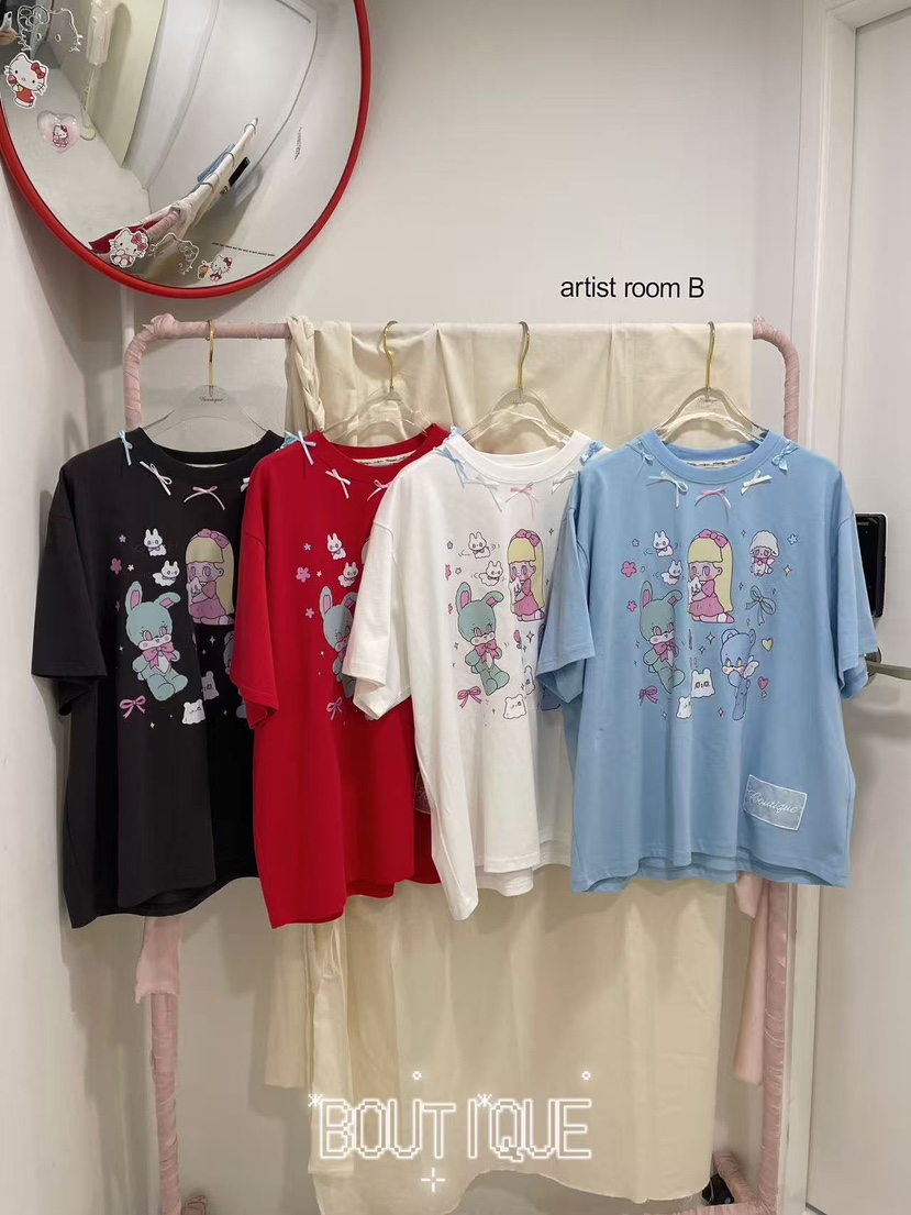 BOUTIQUE-L東大門實拍女士新品時尚26春夏熱賣T恤不含腰帶BOUTIQUE-LT恤