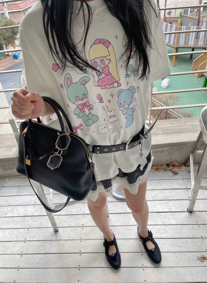 BOUTIQUE-L東大門實拍女士新品時尚26春夏熱賣T恤不含腰帶BOUTIQUE-LT恤