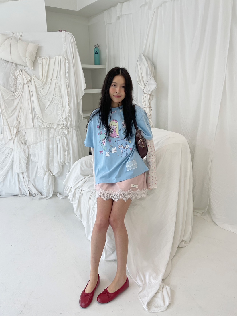 BOUTIQUE-L東大門實拍女士新品時尚26春夏熱賣T恤不含腰帶BOUTIQUE-LT恤