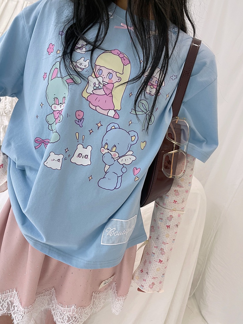 BOUTIQUE-L東大門實拍女士新品時尚26春夏熱賣T恤不含腰帶BOUTIQUE-LT恤