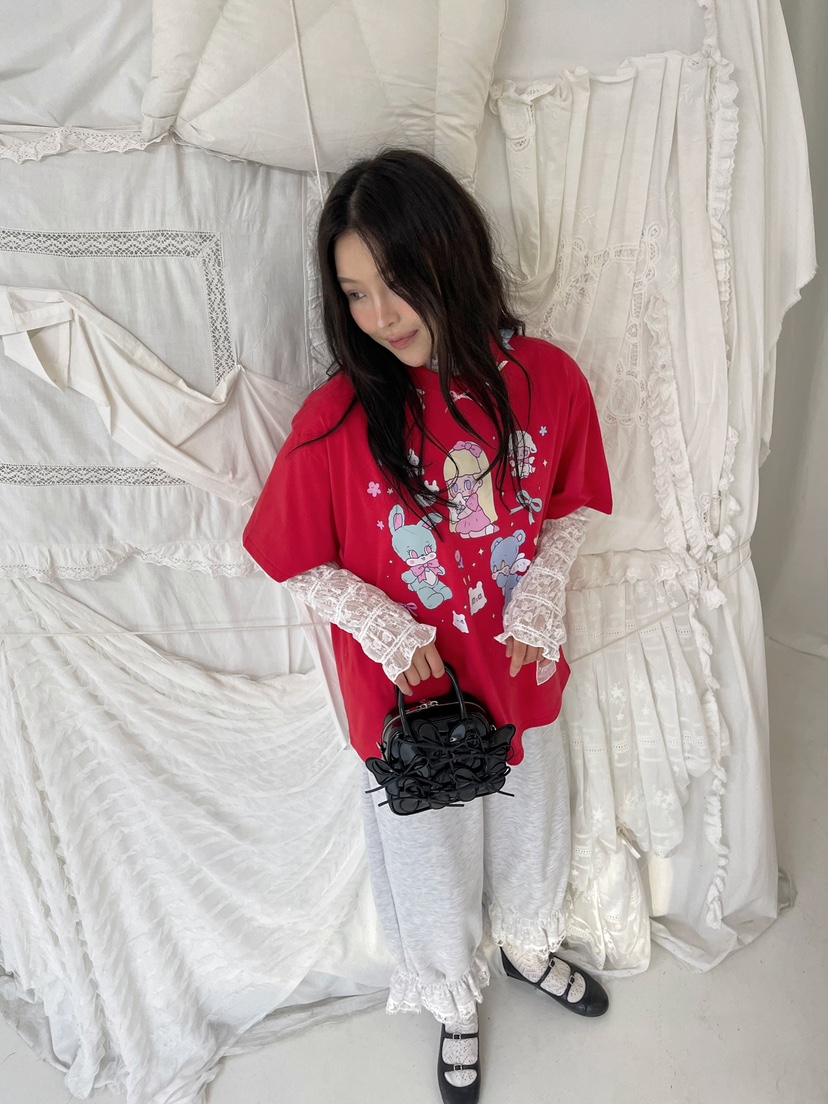 BOUTIQUE-L東大門實拍女士新品時尚26春夏熱賣T恤不含腰帶BOUTIQUE-LT恤