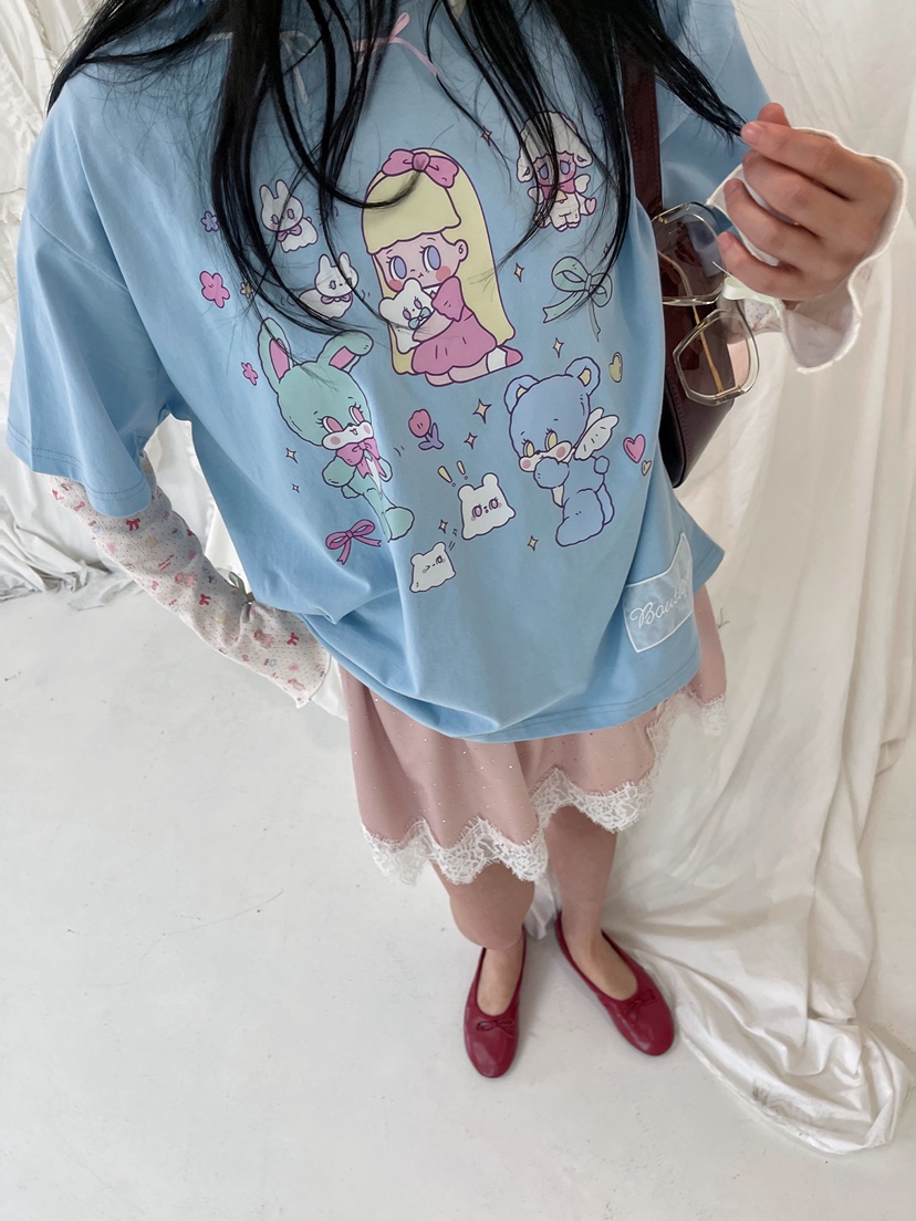 BOUTIQUE-L東大門實拍女士新品時尚26春夏熱賣T恤不含腰帶BOUTIQUE-LT恤圖色4