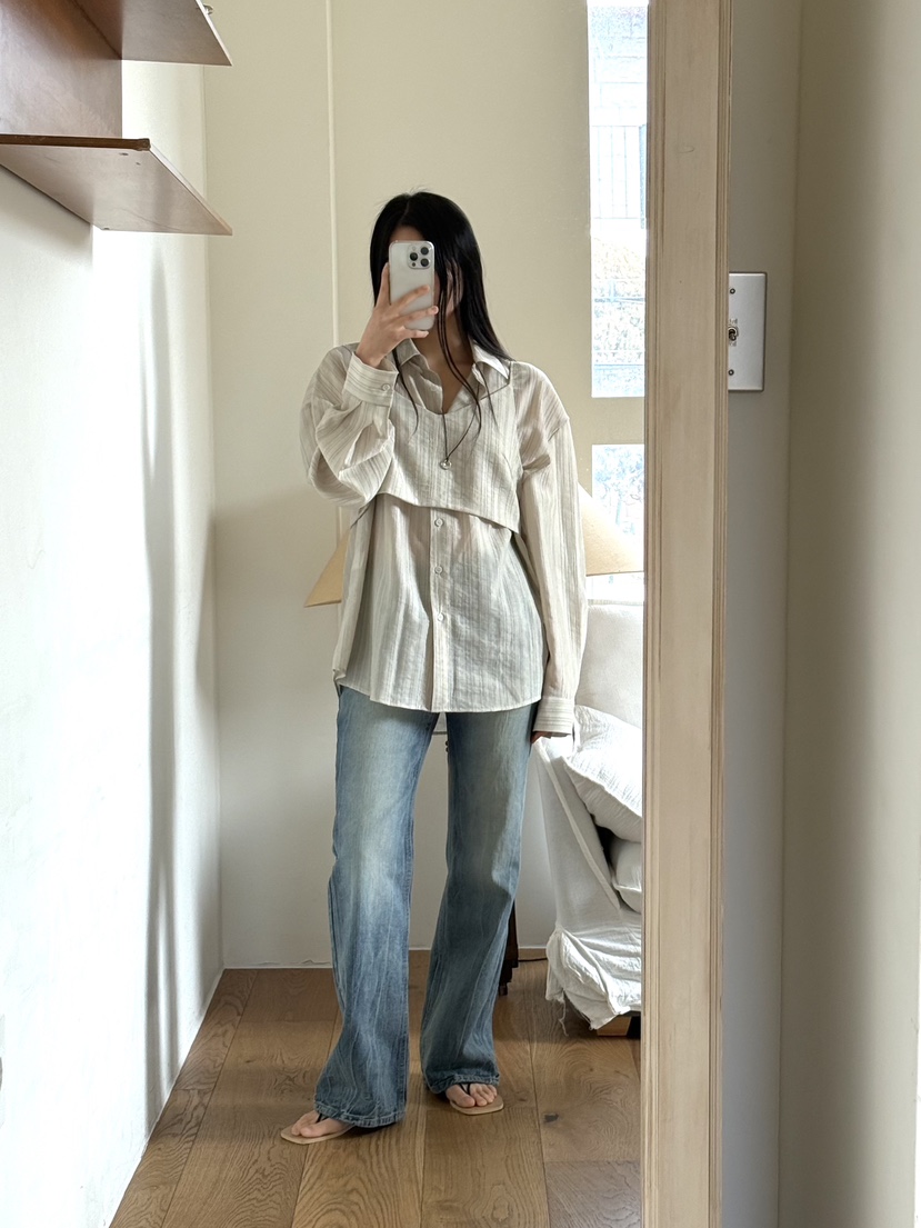 A P-STUDIO韓國直郵女士新款26春夏人氣推薦牛仔褲喇叭A P-STUDIO牛仔褲