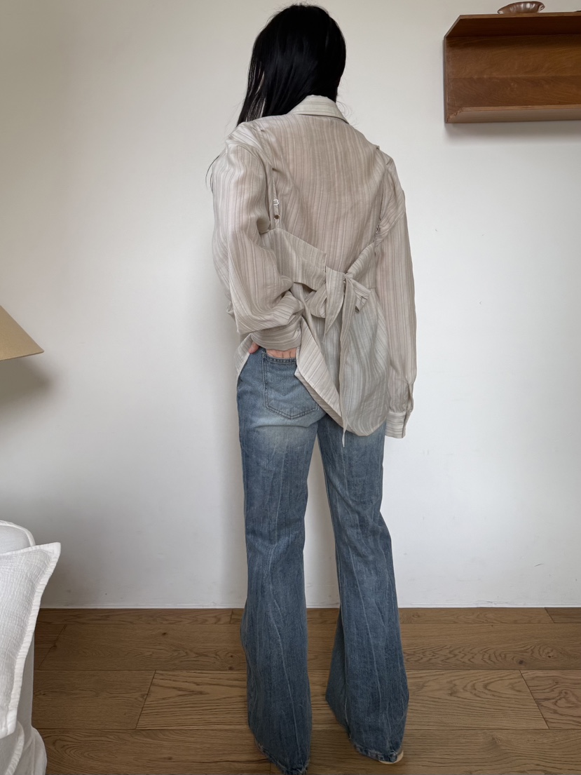 A P-STUDIO韓國直郵女士新款26春夏人氣推薦牛仔褲喇叭A P-STUDIO牛仔褲