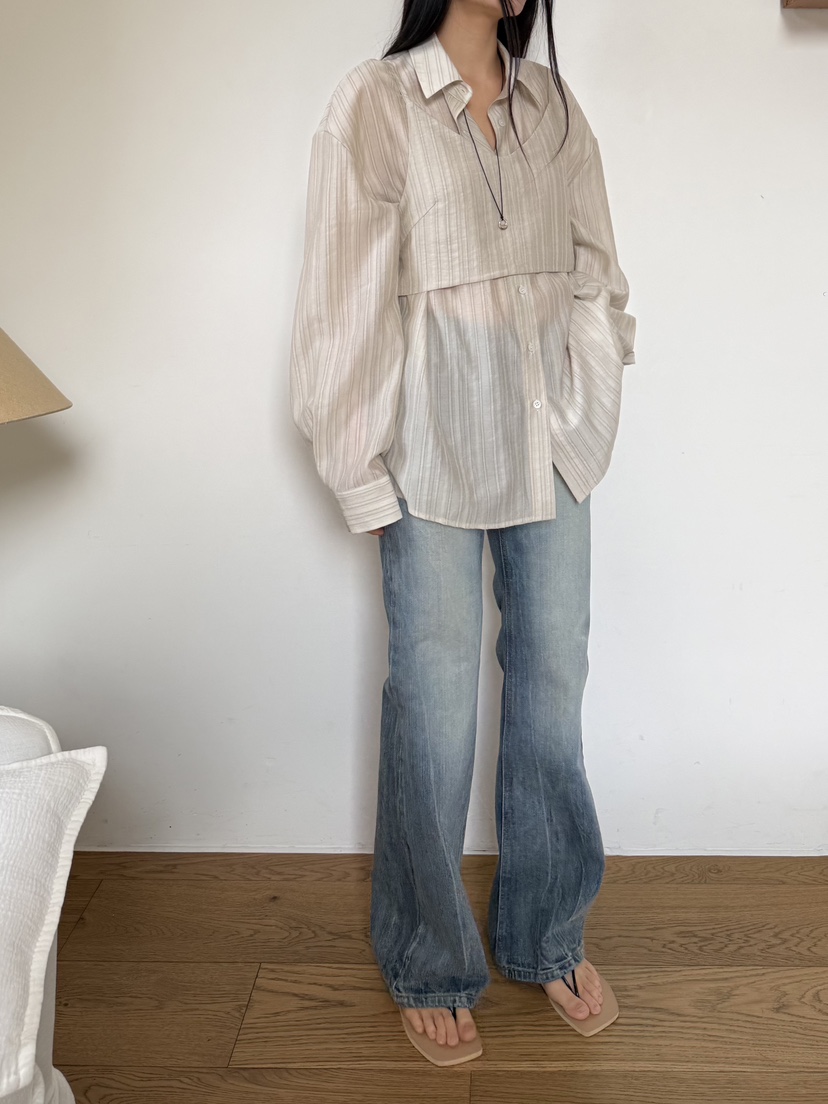 A P-STUDIO韓國直郵女士新款26春夏人氣推薦牛仔褲喇叭A P-STUDIO牛仔褲