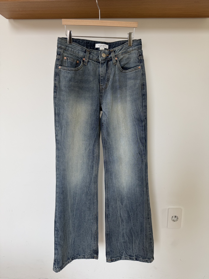 A P-STUDIO韓國直郵女士新款26春夏人氣推薦牛仔褲喇叭A P-STUDIO牛仔褲圖色1