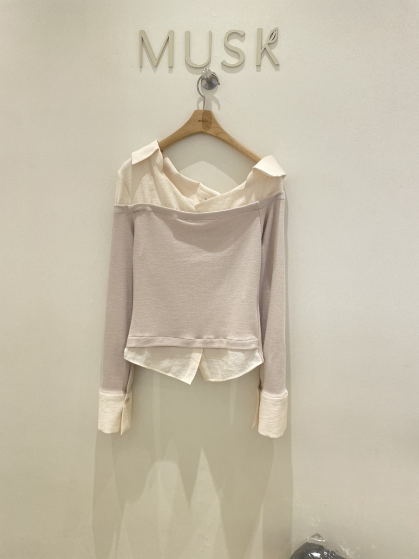 MUSK東大門直郵女士新款人氣熱賣推薦休閑職業襯衫蕾絲衫MUSK襯衫/蕾絲衫圖色1