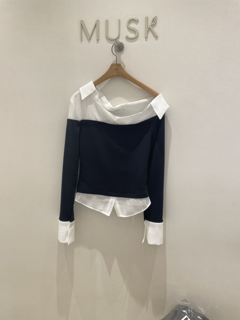 MUSK東大門直郵女士新款人氣熱賣推薦休閑職業襯衫蕾絲衫MUSK襯衫/蕾絲衫圖色2