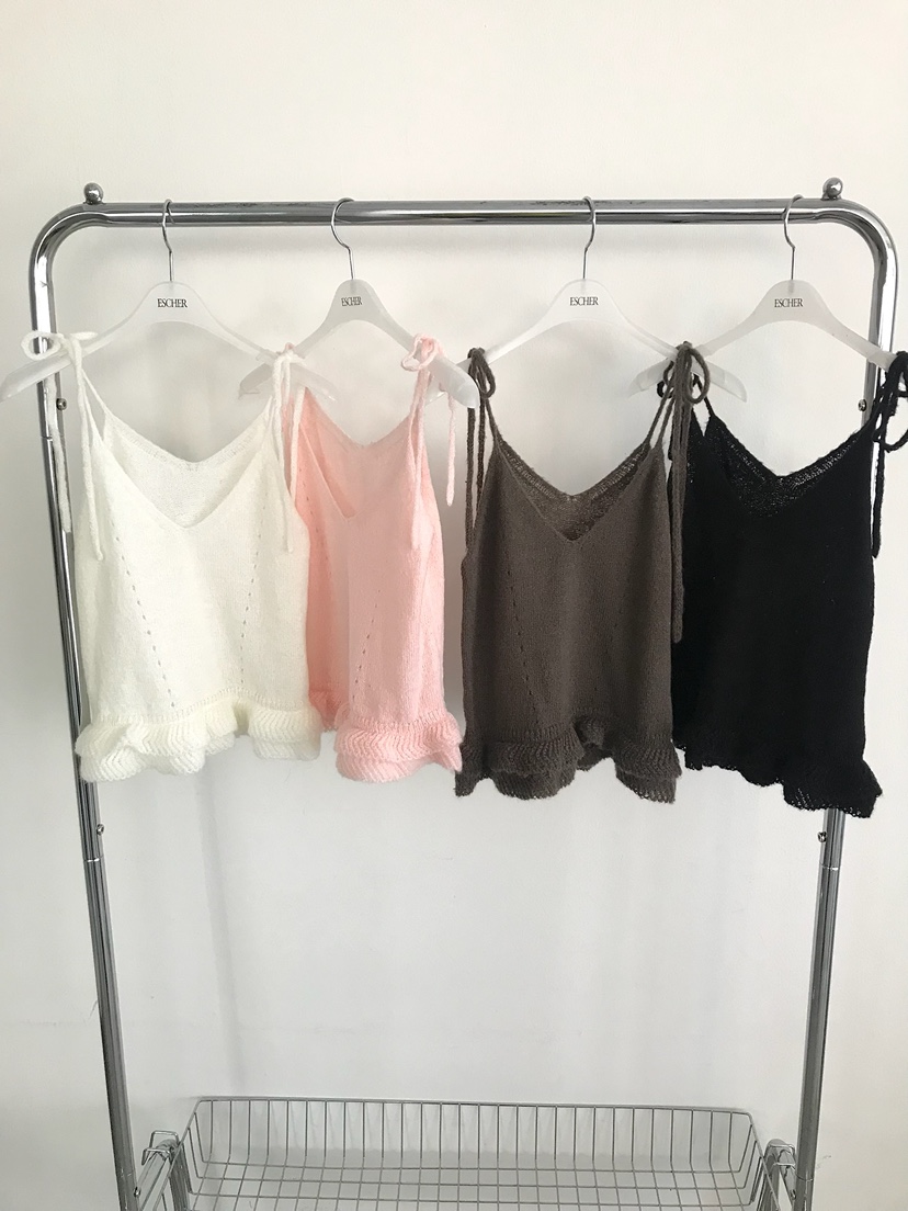 ESCHER東大門代購女士新款休閑26春夏推薦真品職業吊帶背心ESCHER吊帶/背心