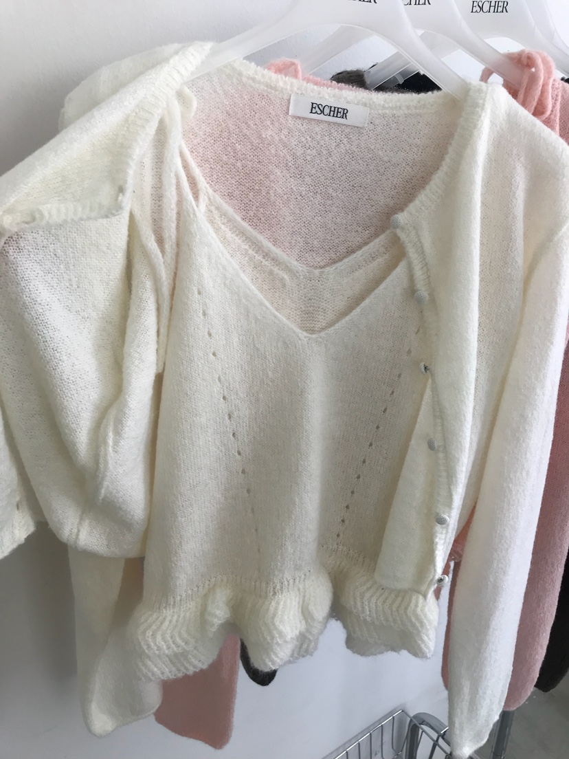 ESCHER東大門代購女士新款休閑26春夏推薦真品職業吊帶背心ESCHER吊帶/背心