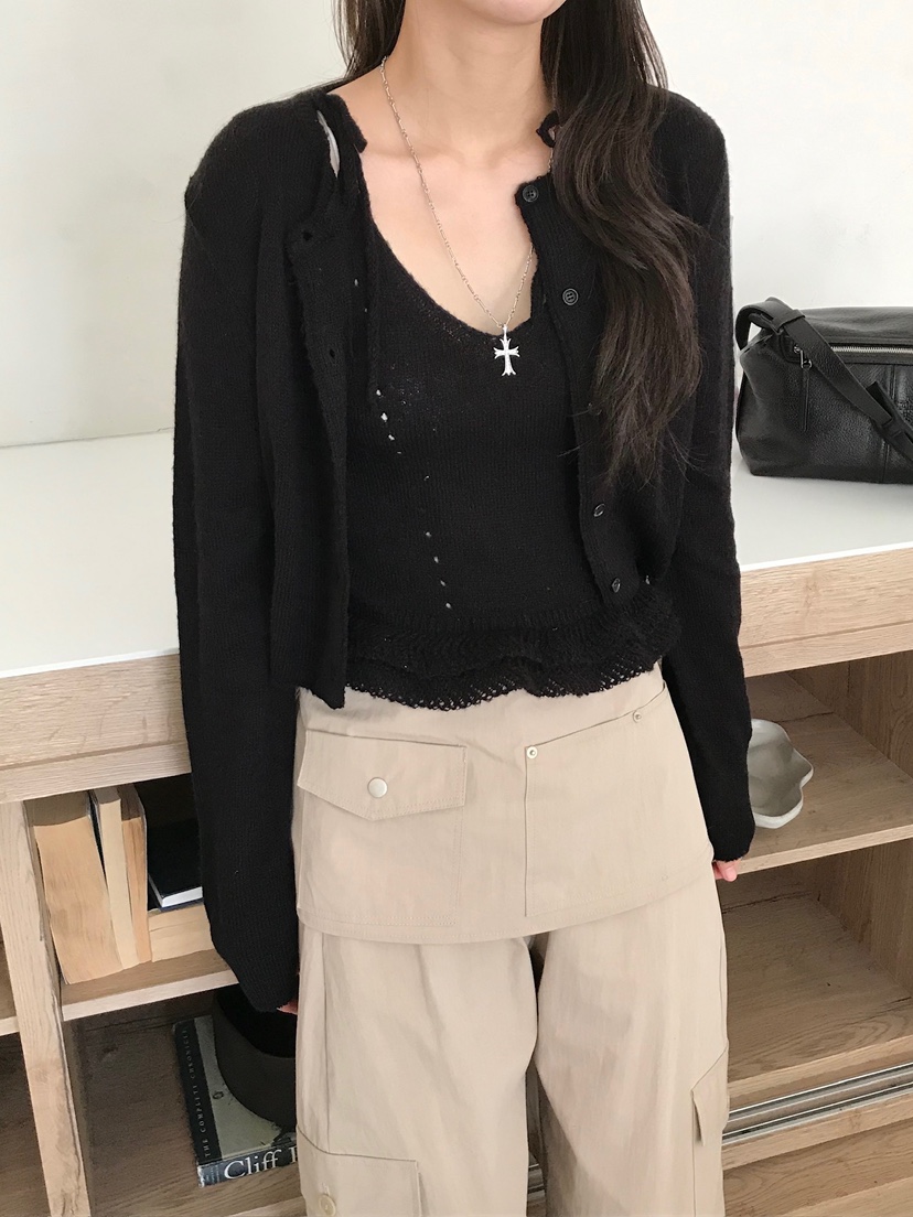 ESCHER東大門代購女士新款休閑26春夏推薦真品職業吊帶背心ESCHER吊帶/背心