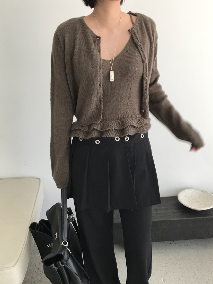 ESCHER東大門代購女士新款休閑26春夏推薦真品職業吊帶背心ESCHER吊帶/背心