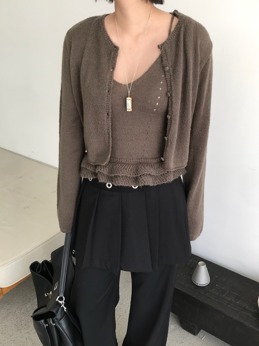 ESCHER東大門代購女士新款休閑26春夏推薦真品職業吊帶背心ESCHER吊帶/背心