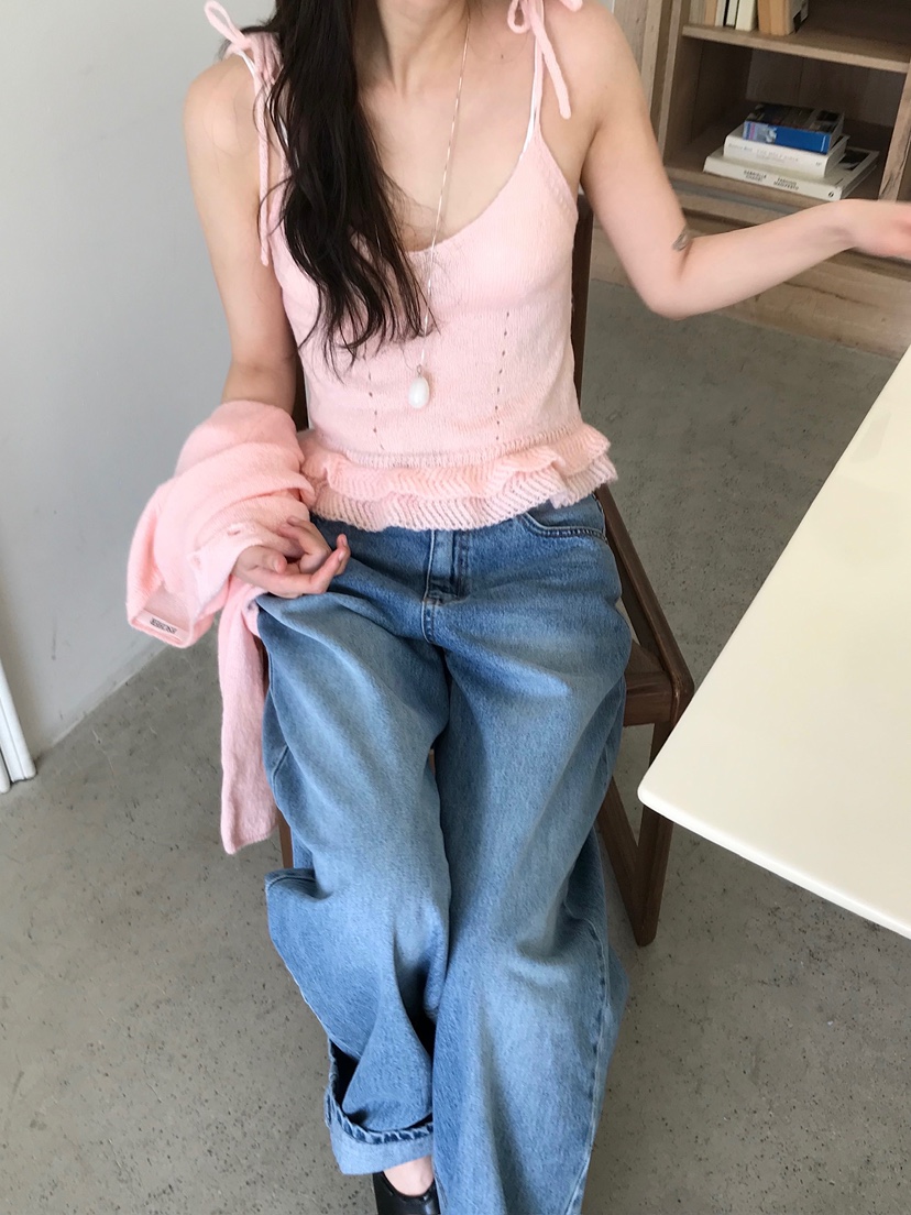 ESCHER東大門代購女士新款休閑26春夏推薦真品職業吊帶背心ESCHER吊帶/背心