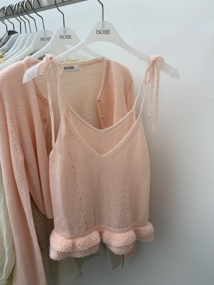 ESCHER東大門代購女士新款休閑26春夏推薦真品職業吊帶背心ESCHER吊帶/背心圖色1
