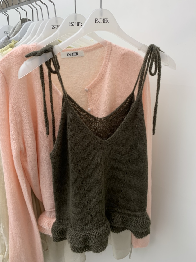 ESCHER東大門代購女士新款休閑26春夏推薦真品職業吊帶背心ESCHER吊帶/背心圖色3