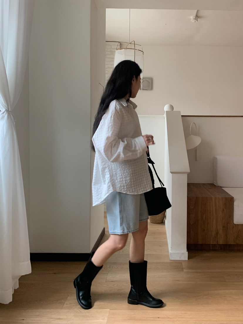 BLEECKER東大門實拍女士新款26春夏人氣職業時尚襯衫蕾絲衫BLEECKER襯衫/蕾絲衫