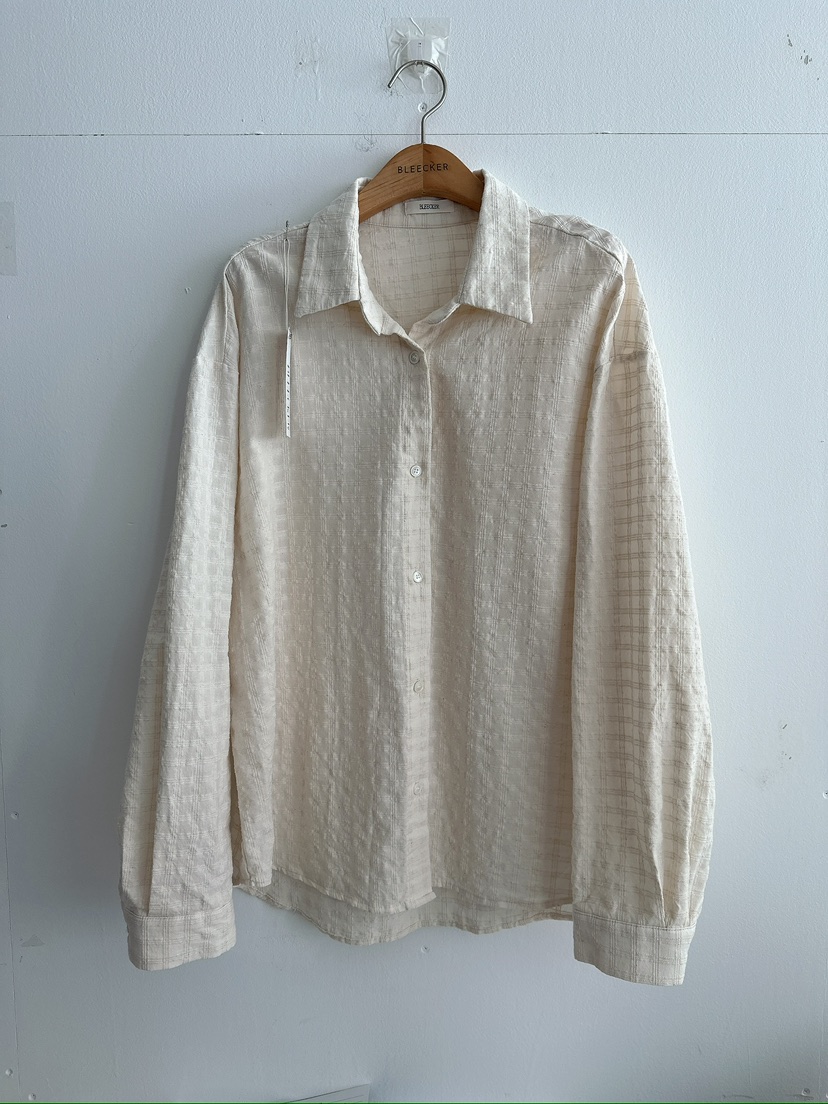 BLEECKER東大門實拍女士新款26春夏人氣職業時尚襯衫蕾絲衫BLEECKER襯衫/蕾絲衫圖色2