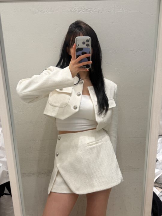 mars東大門代購女士新款休閑人氣26春夏熱賣時尚裙褲粗花呢mars裙褲