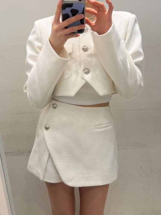 mars東大門代購女士新款休閑人氣26春夏熱賣時尚裙褲粗花呢mars裙褲