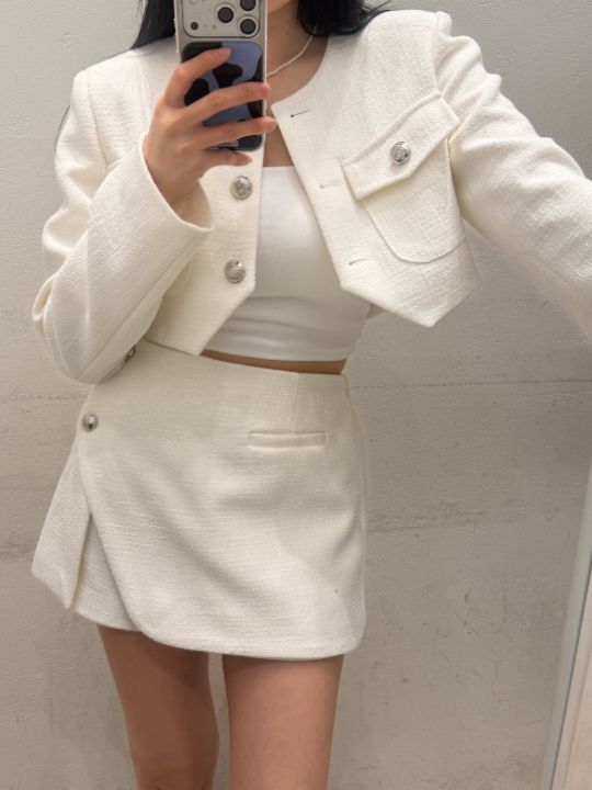 mars東大門代購女士新款休閑人氣26春夏熱賣時尚裙褲粗花呢mars裙褲