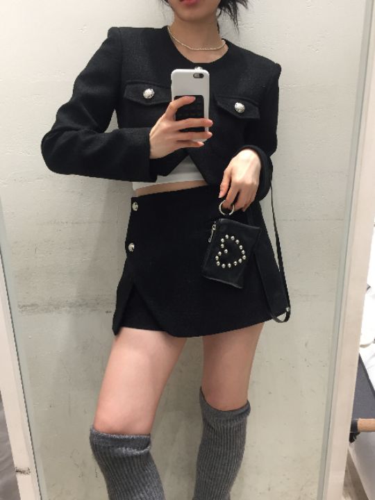 mars東大門代購女士新款休閑人氣26春夏熱賣時尚裙褲粗花呢mars裙褲