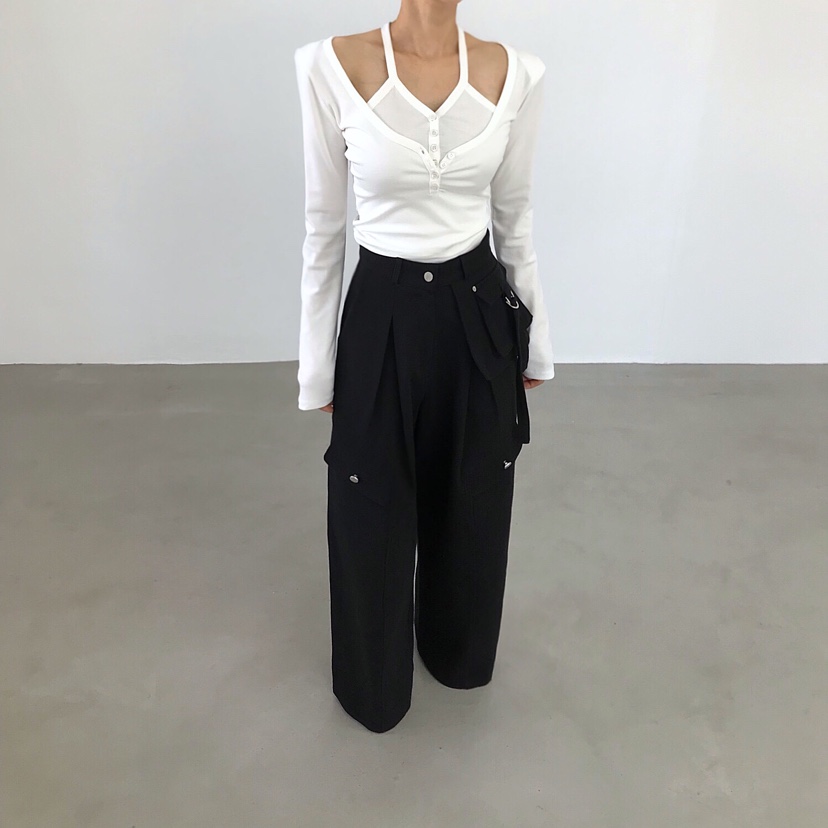 2TWO MOON東大門代購女士新款推薦休閑時尚人氣熱賣長袖T恤2TWO MOON長袖T恤