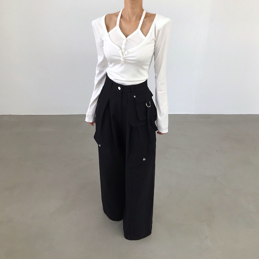 2TWO MOON東大門代購女士新款推薦休閑時尚人氣熱賣長袖T恤2TWO MOON長袖T恤